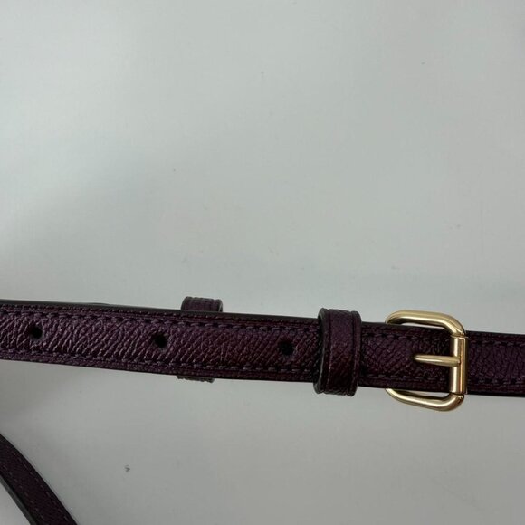 Coach Leather Bag Strap Plum Purple Gold Hardware - New main image 2